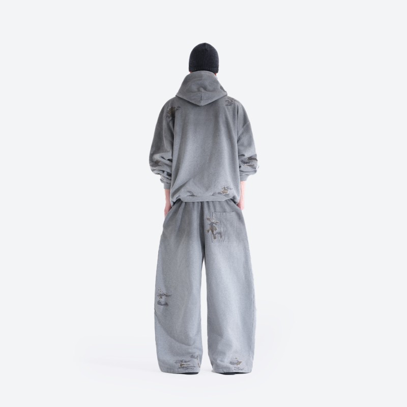 Camo Patch Baggy Sweatpants